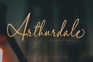 Arthurdale: An Elegant Script Font for Luxuriant Brand Identity