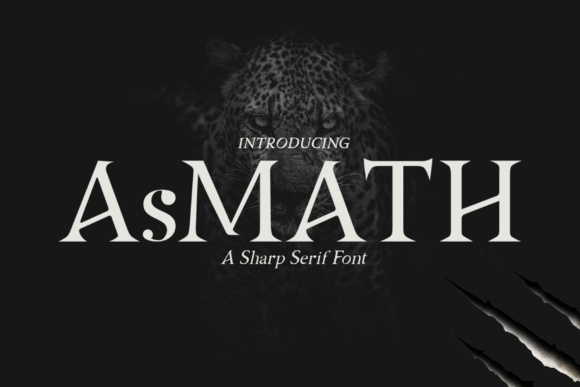 Asmath: A Sharp Formal Serif for Modern Digital Branding