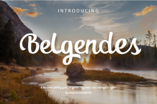 Belgendes: A Modern Calligraphy Font for Editorial Design