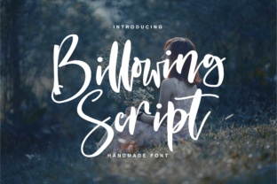 Billowing Script Typeface for Elegant Brand Identity