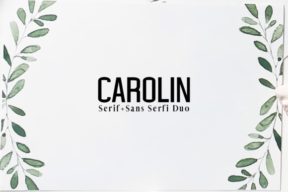 Carolin Duo: A Modern Serif-Sans Serif Typeface for Digital Branding