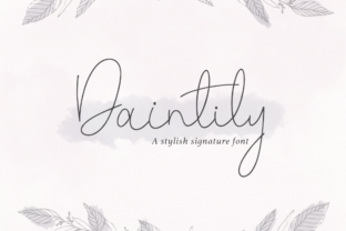 Daintily: A Dainty Script Font for Elegant Branding
