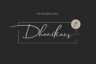 Dhanikans: A Modern Handwritten Font for Digital Branding