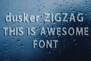 Dusker ZigZag: A Chalkboard-Style Decorative Font for Editorial Design