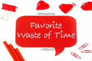Favorite Waste of Time Typeface for Handmade Shop Branding