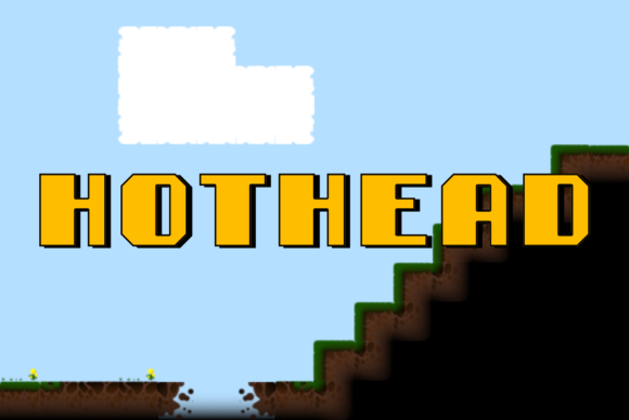 Hothead Typeface: A Bold Sans Serif for Pixel-Perfect Crafts