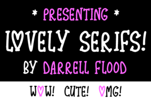 Lovely Serifs: A Whimsical Handwritten Font for Digital Branding