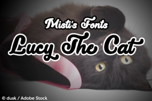 Lucy the Cat: A Bold Script Typeface for Modern Editorial Design