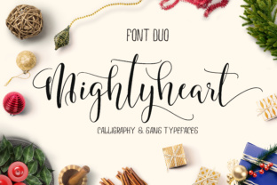 Mighty Heart: A Swashy Script Font for Elegant Campaign Design