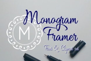 Monogram Framer: The Decorative Font for Effortless Circle Monograms