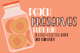 Peach Preserves: A Whimsical Script Handwritten Font Duo for Branding