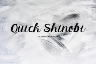 Quick Shinobi Typeface Review: Modern Script for Editorial Design