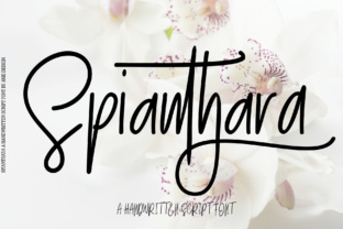 Spianthara Script: The Elegant Typeface for Handmade Branding