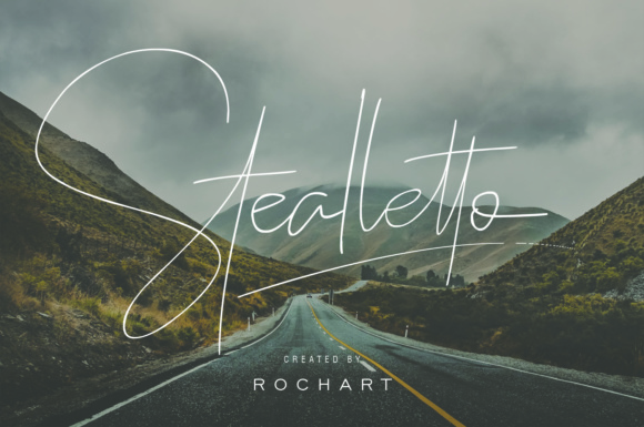 Stealletto: A Modern Script Handwritten Font for Editorial Design