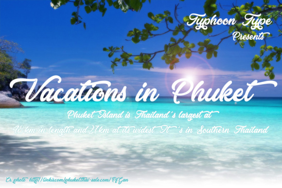 Vacations in Phuket Typeface: Elevate Your Brand Identity